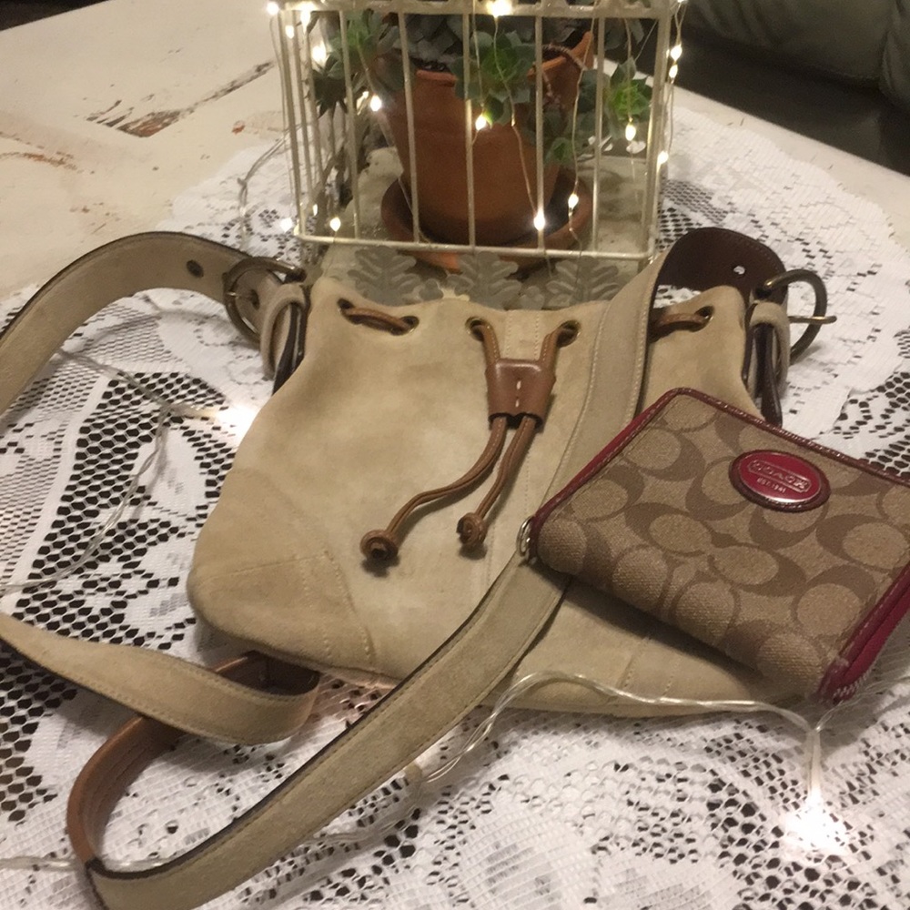 Authentic Coach bag with wallet